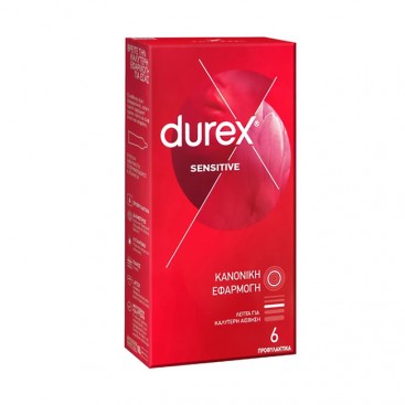 Durex Sensitive 6τμχ | Προφυλακτικά για Κανονική Εφαρμογή 