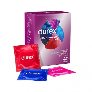 Durex Surprise Me 40τμχ | Κουτί Ποικιλίας  Προφυλακτικών 