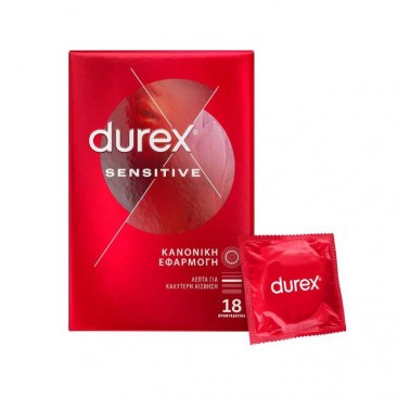 Durex Sensitive 18 τμχ |  Προφυλακτικά για Κανονική Εφαρμογή 