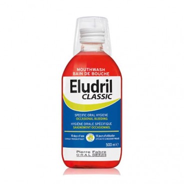 Elgydium Eludril Classic Mouthwash 500ml  | Αντιμικροβιακό Στοματικό Διάλυμα Χλωρεξιδίνης 0,10%  