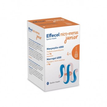 Epsilon Health Effecol Micro-Enemas Junior Macrogol 4000 4 x 6gr | Παιδικά Μικροκλύσματα