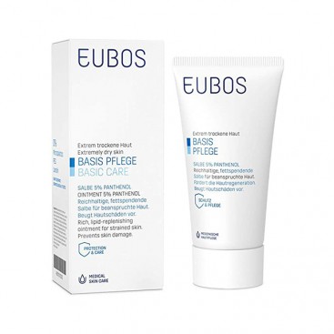 Eubos Basic Care Salbe 5% Panthenol 75ml | Πλούσια Αλοιφή για την Περιποίηση & Προστασία του Ταλαιπωρημένου Δέρματος