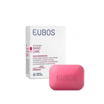 Eubos Basic Care Solid Washing Bar Red 125gr | Πλάκα για Καθαρισμό Προσώπου & Σώματος με Άρωμα 