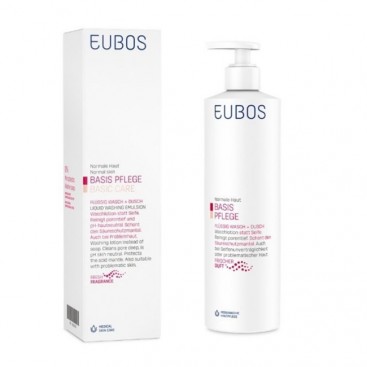 Eubos Liquid Washing Emulsion Red,400ml | Υγρό Καθαρισμού για τον Καθημερινό Καθαρισμό και την Περιποίηση Προσώπου και Σώματος