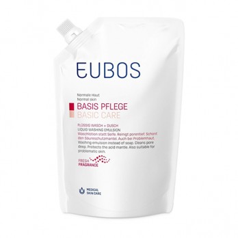 Eubos Basic Care Liquid Washing Emulsion Red Refill 400ml | Ανταλλακτικό Υγρό Καθαρισμού για Πρόσωπο & Σώμα