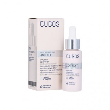 Eubos Anti Age Hyaluron 3D Booster 30ml | Υδρογέλη Προσώπου με Υαλουρονικό