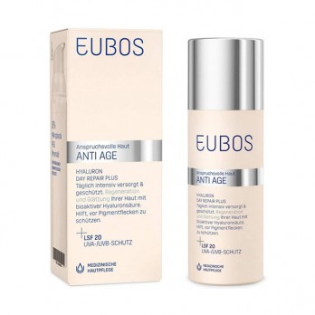 Eubos Anti Age Hyaluron Day Repair Plus SPF20 50ml | Κρέμα Ημέρας για Μείωση των Ρυτίδων