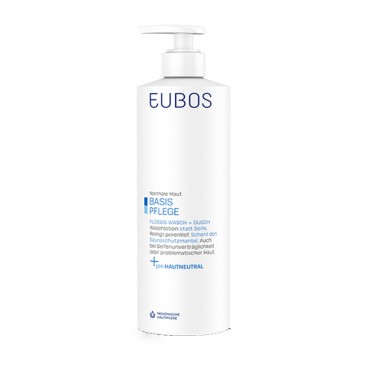 Eubos Basic Care Blue Liquid Washing Emulsion 400ml | Υγρό Καθαρισμού για τον Καθημερινό Καθαρισμό και την Περιποίηση Προσώπου και Σώματος