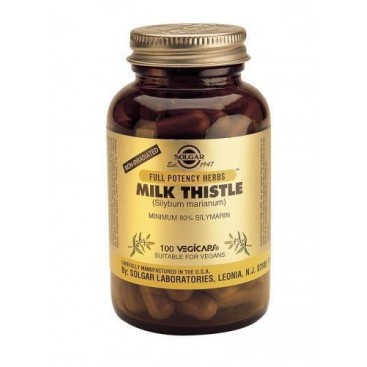 Solgar Milk Thistle 100veg.caps | Συμπλήρωμα Διατροφής Γαϊδουράγκαθου για Ενδυνάμωση & Προστασία του Ήπατος