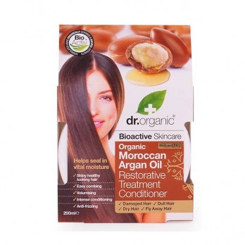 Dr. Organic Moroccan Argan Oil Restorative Treatment Conditioner 200ml | Βιο-ενεργή Μάσκα Περιποίησης με Βιολογικό Έλαιο Α 