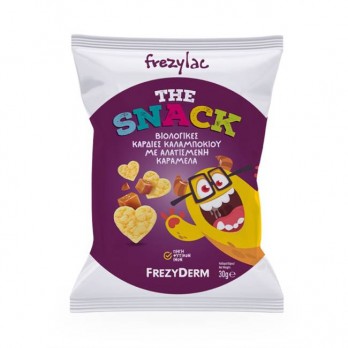 Frezyderm Frezylac The Snack 30gr | Βιολογικά Σνακ - Καρδιές Καλαμποκιού με Αλατισμένη Καραμέλα