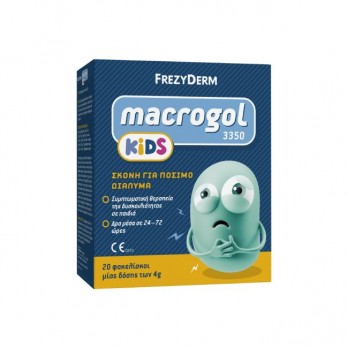 Frezyderm Macrogol Kids 3350 20sach. | Σκόνη για Πόσιμο Διάλυμα για Συμπτωματική Θεραπεία Δυσκοιλιότητας σε Παιδιά