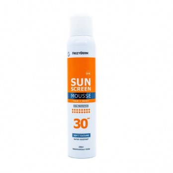 Frezyderm Sun Screen Mousse SPF30 200ml | Αντιηλιακός Αφρός Για Πρόσωπο & Σώμα