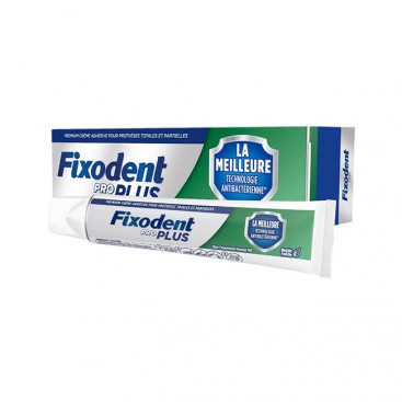 Fixodent Pro Plus Antibacterial 40g | Στερεωτική Κρέμα για Τεχνητή Οδοντοστοιχία με Γεύση Μέντας