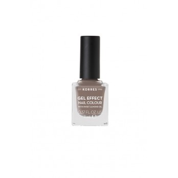 Korres Gel Effect Nail Colour 95 Stone Grey 11ml | Βερνίκι Νυχιών Απόλυτης Λάμψης & Διάρκειας