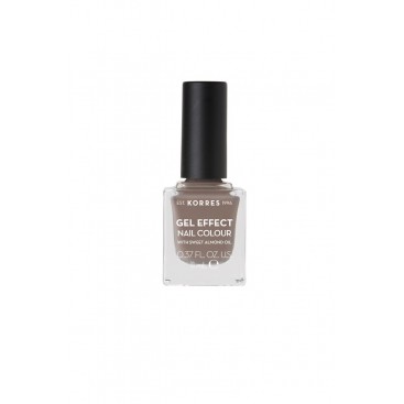 Korres Gel Effect Nail Colour 95 Stone Grey 11ml | Βερνίκι Νυχιών Απόλυτης Λάμψης & Διάρκειας