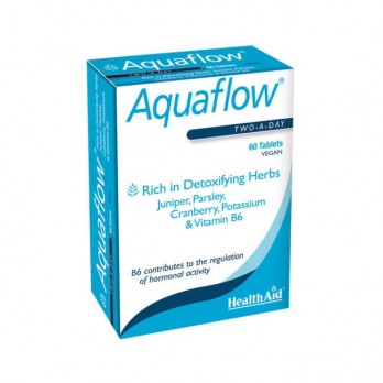 Health Aid Aquaflow 60tabs |  Συμπλήρωμα Διατροφής με Εκχυλίσματα Βοτάνων & Βιταμίνη Β6 για την Κατακράτηση Υγρών 