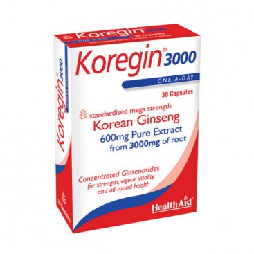 Health Aid Koregin 3000mg 30caps |  Συμπλήρωμα Διατροφής για Τόνωση του Οργανισμού 