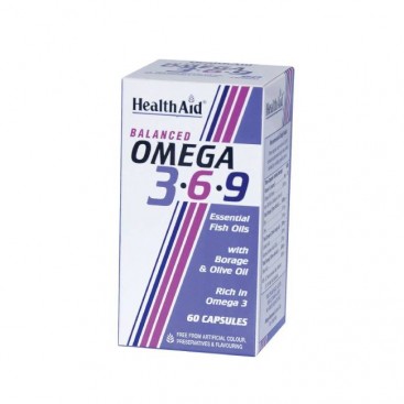 Health Aid Omega 3-6-9 (1155mg) 60caps |Συμπλήρωμα Διατροφής Με Ωμέγα Λιπαρά Omega 3-6-9 