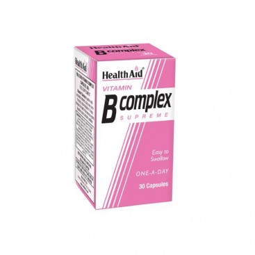 Health Aid Vitamin B Complex 30 caps | Συμπλήρωμα Διατροφής με  Σύμπλεγμα Βιταμινών Β