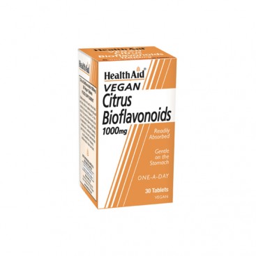 Health Aid Citrus Bioflavonoid Vegan 1000mg 30tabs | Συμπλήρωμα Διατροφής με Βιοφλαβονοειδή 