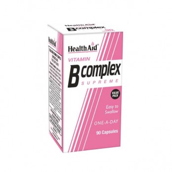 Health Aid Vitamin B Complex 90caps | Συμπλήρωμα Διατροφής με  Σύμπλεγμα Βιταμινών Β