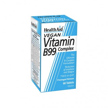 Health Aid Vitamin B99 Complex  60tabs | Συμπλήρωμα Διατροφής με  Σύμπλεγμα Βιταμινών Β