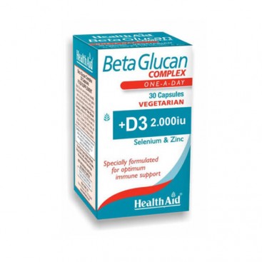 Health Aid Beta Glucan Complex 30caps | Συμπλήρωμα Διατροφής για Ενίσχυση Ανοσοποιητικού 