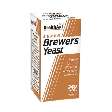 Health Aid Brewers Yeast 240tabs| Συμπλήρωμα Διατροφής Μαγιά Μπύρας