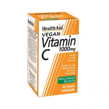 Health Aid Vitamin C 1000mg Prolonged Release 60tabs | Βιταμίνη C με Βιοφλαβονοειδή, Βραδείας Αποδέσμευσης