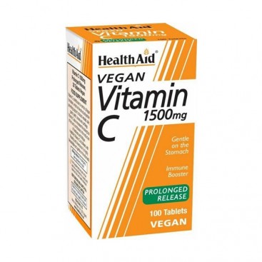 Health Aid Vitamin C  1500mg Prolonged Release 100tabs | Βιταμίνη C Βραδείας Αποδέσμευσης100tabs 