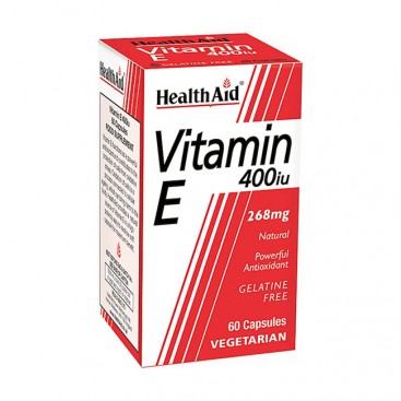 Health Aid Vitamin E 400iu 60caps | Βιταμίνη Ε Ενεργό Αντιοξειδωτικό