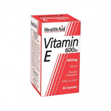 Health Aid Vitamin E 600Iu 60tabs | Βιταμίνη Ε Ενεργό Αντιοξειδωτικό