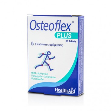 Health Aid Osteoflex Plus, 30tabs | Συμπλήρωμα Διατροφής με Γλυκοζαμίνη, Χονδροϊτίνη, Κολλαγόνο & MSM