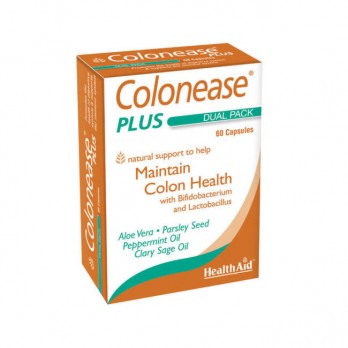 Health Aid Colonease Plus 60caps | Συμπλήρωμα Διατροφής για τη Δυσπεψία και το Φούσκωμα