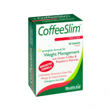 Health Aid Coffee Slim 60caps |  Συμπλήρωμα Διατροφής με Πράσινο Καφέ