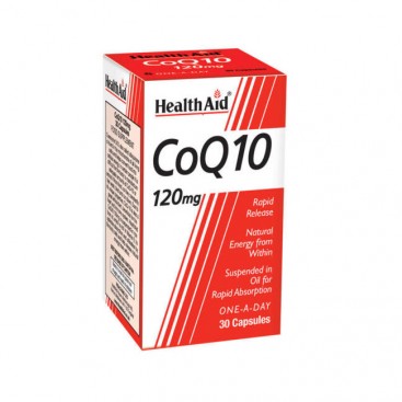 Health Aid CoQ10 120mg 30caps | Συμπλήρωμα Διατροφής με Συνένζυμο Q10