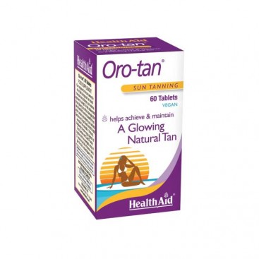 Health Aid Oro-Tan 60tbs | Συμπλήρωμα Διατροφής για Λαμπερό & Φυσικό Μαύρισμα