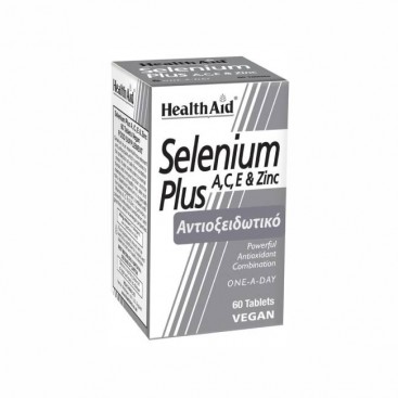 Health Aid Selenium Plus Α,C,Ε 60tabs | Συμπλήρωμα Διατροφής με Σελήνιο, Βιταμίνες A, C, E & Ψευδάργυρο