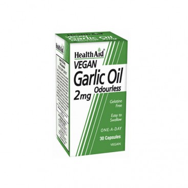 Health Aid Garlic Oil 2mg 30caps |  Συμπλήρωμα Διατροφής με Έλαιο Σκόρδου