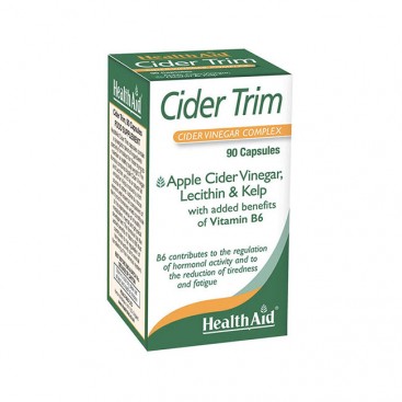 Health Aid Cider Trim 90caps | Συμπλήρωμα Αδυνατίσματος με Μηλόξυδο