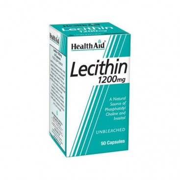 Health Aid Lecithin 1200mg 50caps | Συμπλήρωμα Φυσικής Λιποδιάλυσης με Λεκιθίνη