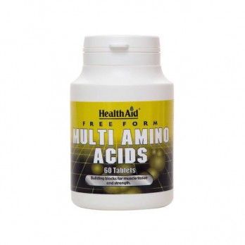 Health Aid Multi Amino Acids 60tabs | Συμπλήρωμα Διατροφής Αμινοξέων σε Ελεύθερη Μορφή για Αύξηση Μυϊκής Μάζας & Ενδυνάμωση