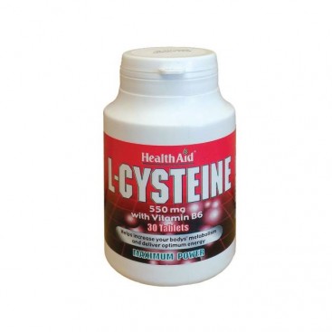 Health Aid L-Cysteine & VitB6 30tabs | Συμπλήρωμα Διατροφής με Κυστεΐνη 