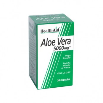 Health Aid Aloe Vera 5000mg 30caps |  Συμπλήρωμα Διατροφής με Αλόη Βέρα