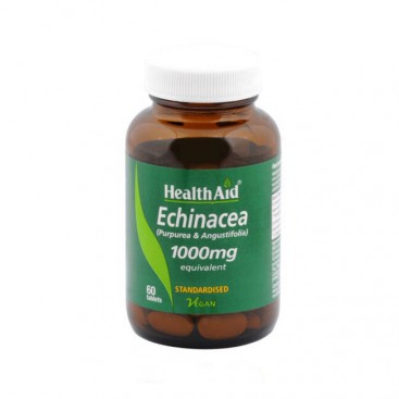 Health Aid Echinacea 1000mg 60tabs | Συμπλήρωμα Διατροφής με Εχινάκεια για τη Φυσική Θωράκιση & Άμυνα του Οργανισμού