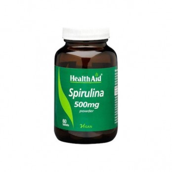 Health Aid Spirulina 500mg 60tabs | Συμπλήρωμα Διατροφής με Σπιρουλίνα