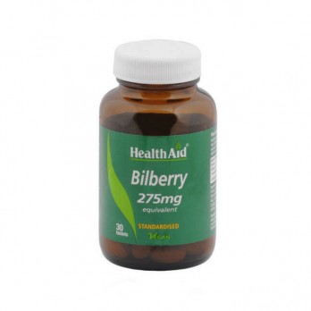 Health Aid Bilberry 275mg 30tabs | Συμπλήρωμα Διατροφής με Τιτλοδοτημένο Εκχύλισμα Μύρτιλου Ιδανικό για την Όραση 