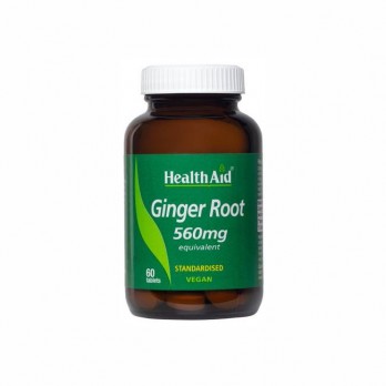 Health Aid Ginger Root 560mg 60 ταμπλέτες | Εκχύλισμα Πιπερόριζας