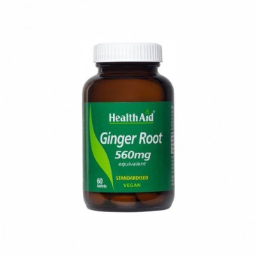 Health Aid Ginger Root 560mg 60 ταμπλέτες | Εκχύλισμα Πιπερόριζας